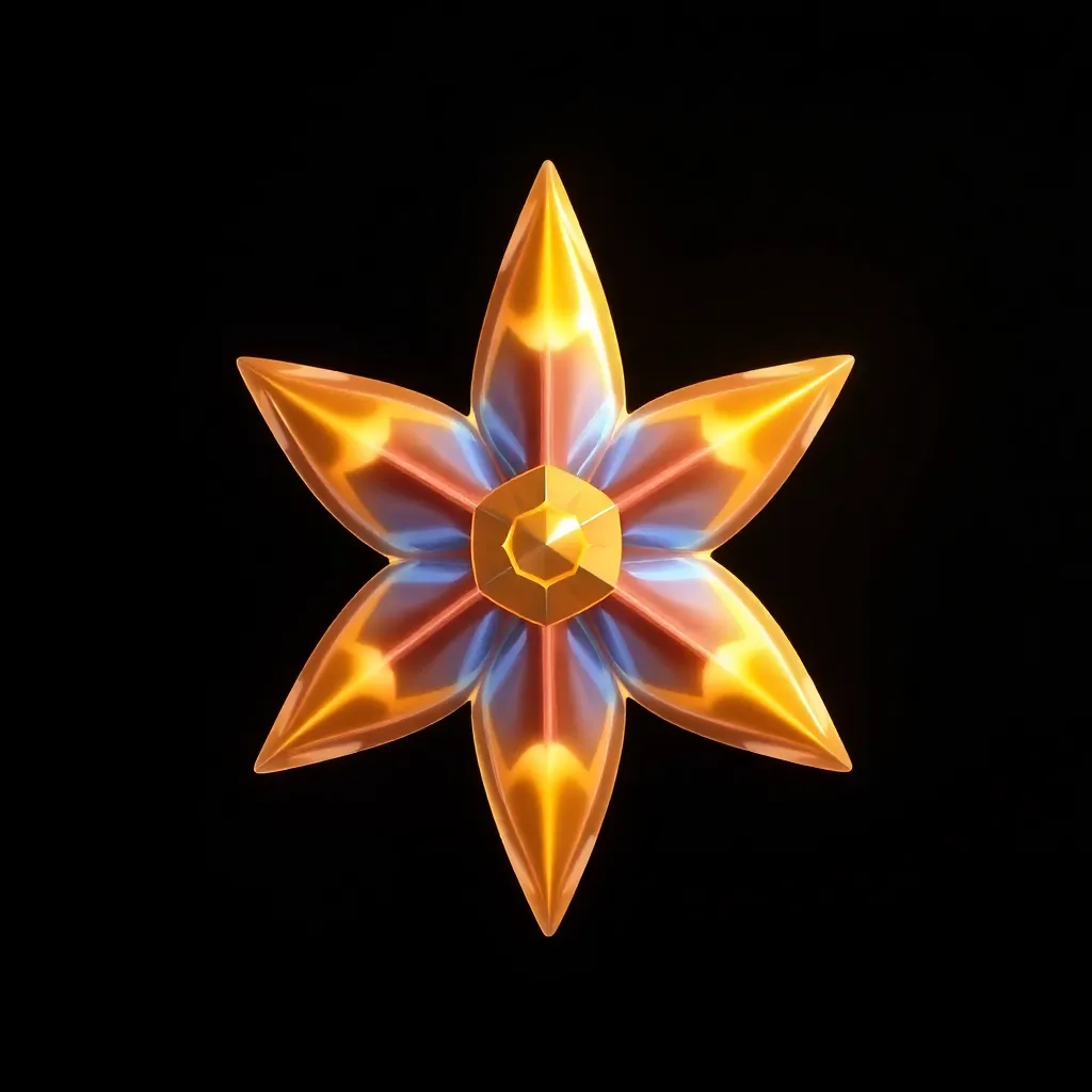Animated spinning star