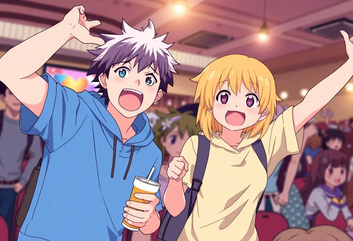 Anime fan excited