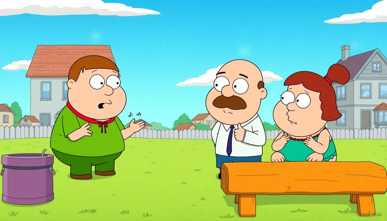 View of Quahog town from Family Guy