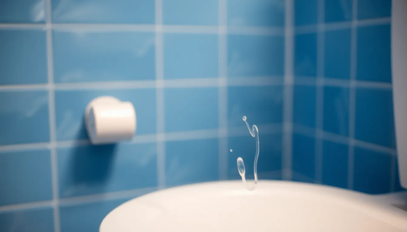Hair on a toilet