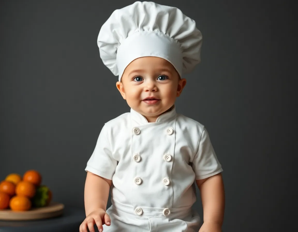 Portrait of a Michelin star baby chef