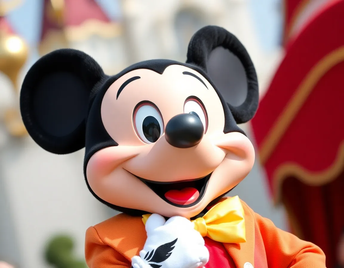 Mickey Mouse smiling