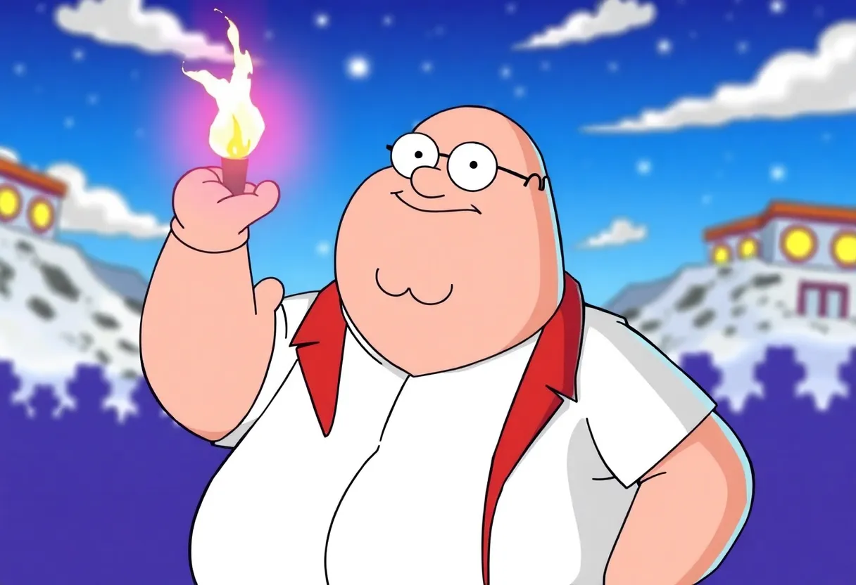 Peter Griffin saying ha-ha, ha-ha