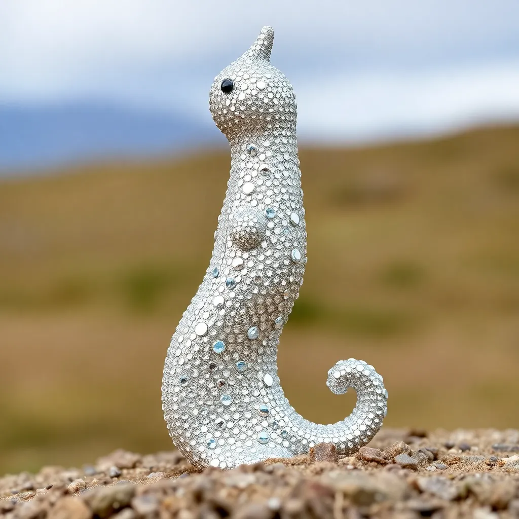 Silver bedazzled dildo