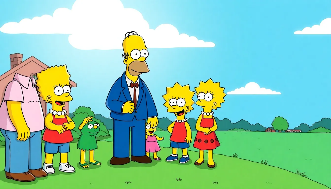 The Simpsons family